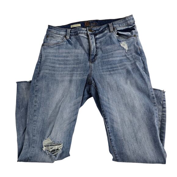 Kut From the Kloth Carlo ankle skinny jeans blue 18W womens 6716 - Picture 1 of 11